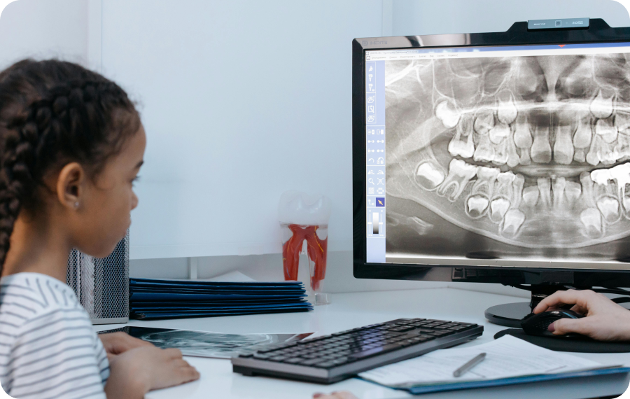 dents enfents radiologie dents enfents radiologie Poussée dentaire : bons gestes et prévention Dr Isabelle Chartres, Orthodontiste Tahiti